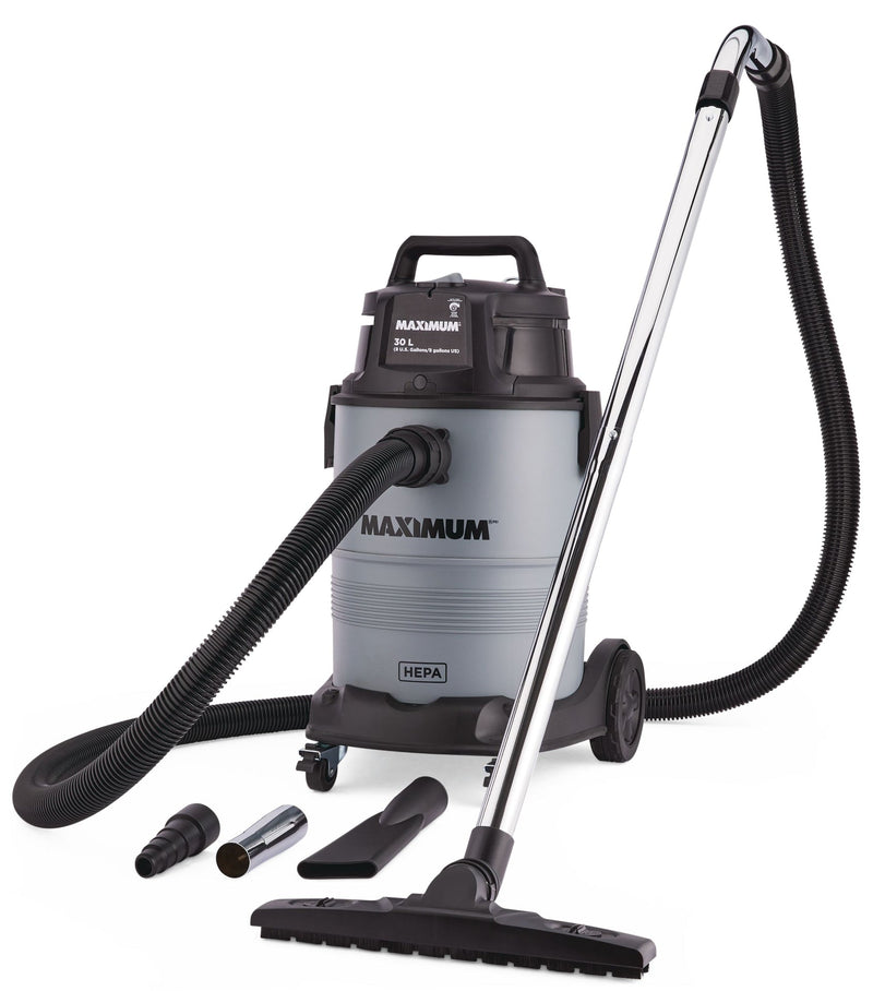 VK811PH HEPA Certified Wet/Dry Shop Vacuum with Hose and Accessories, 30-L W9733