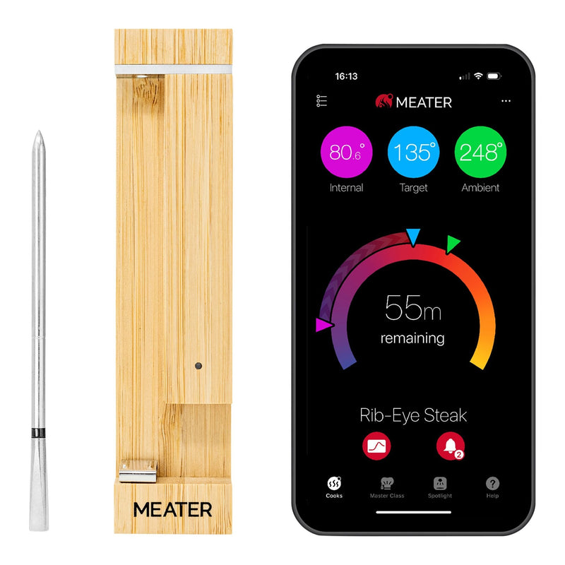 2 Plus Wireless BBQ Food & Meat Thermometer with Wireless, Silver P6182