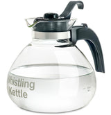 1.4L Glass Whistling Stovetop Kettle, Dishwasher Safe