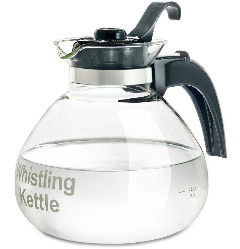 1.4L Glass Whistling Stovetop Kettle, Dishwasher Safe Q6008