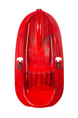 Mega Blitz Kids' 1-Person Plastic Winter Snow Sled/Toboggan with Brakes & Tow Rope