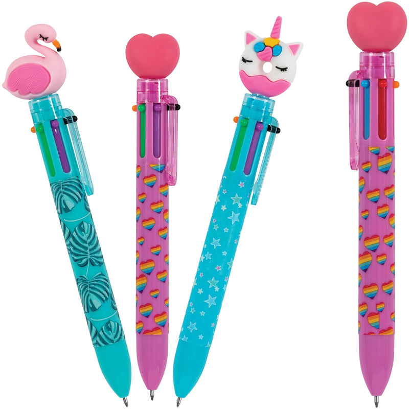Pen With Fun Toppers, Assorted Colours P5239