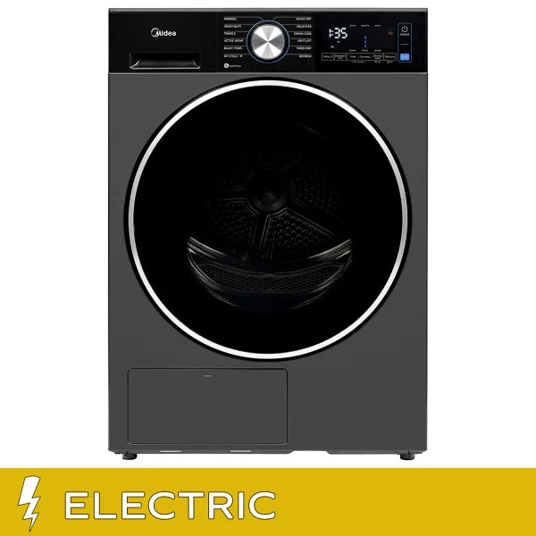 4.4 cu. ft. Graphite Steel Electric Ventless Dryer with Heat Pump and Stacking Kit N9048