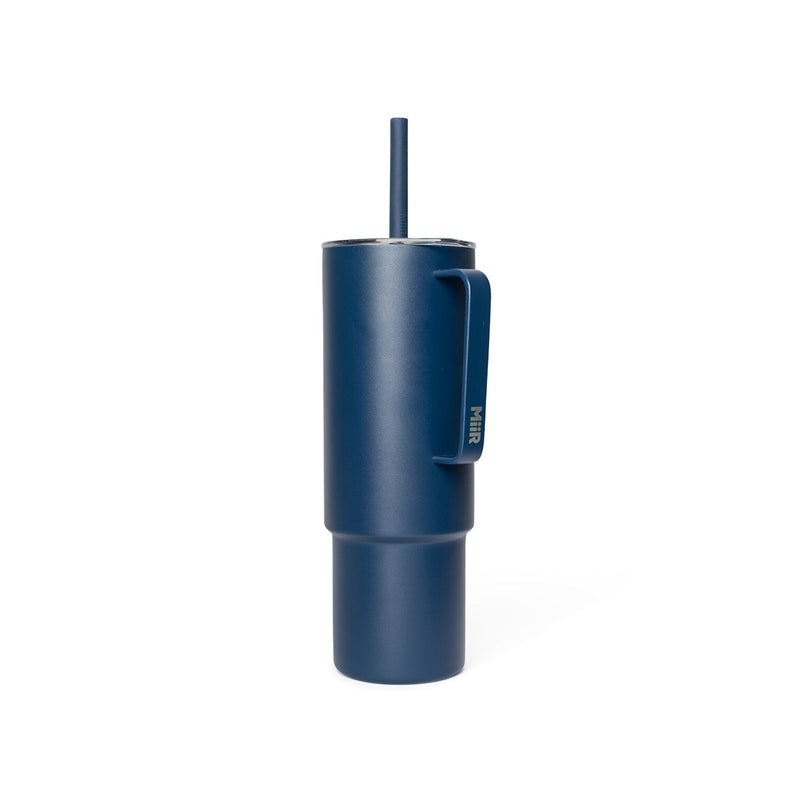 Stainless Steel Insulated All Day Straw Cup with Handle, Tidal Blue, 32-oz W5364