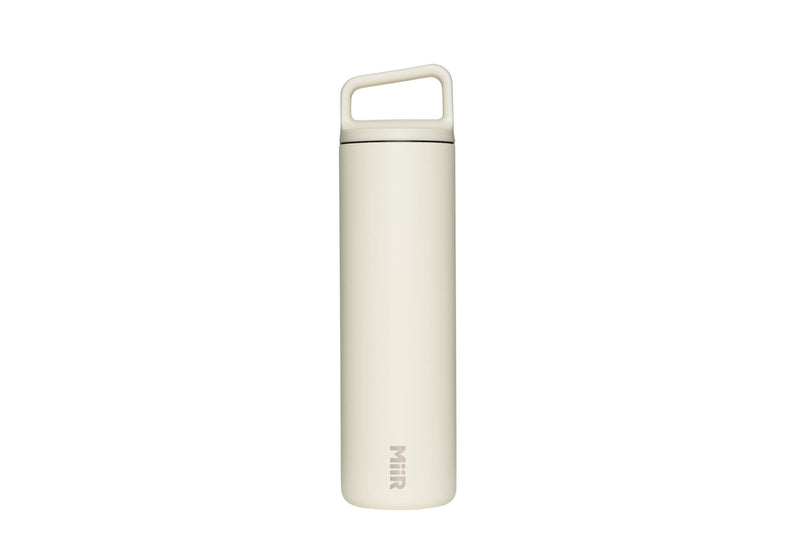 Wide Mouth Stainless Steel Insulated Travel Water Bottle, Sandstone White, 20-oz V7495