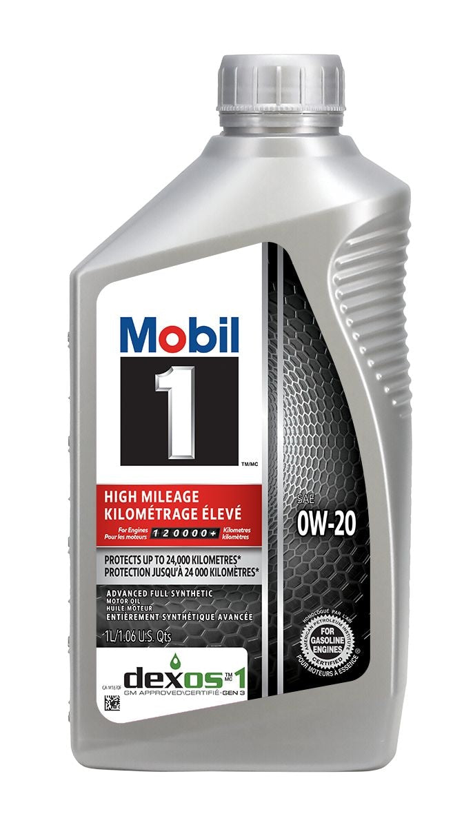 High Mileage 0W20 Synthetic Engine/Motor Oil, 1-L R4172