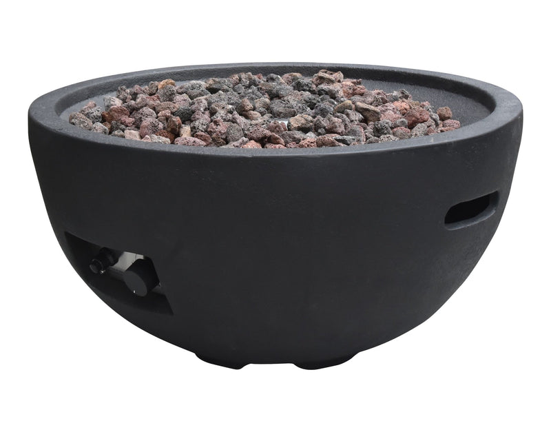 Jefferson Outdoor Gas-Fueled Fire Bowl with PVC Cover, 40,000 BTUs, 26 x 26 x 13-in T5517