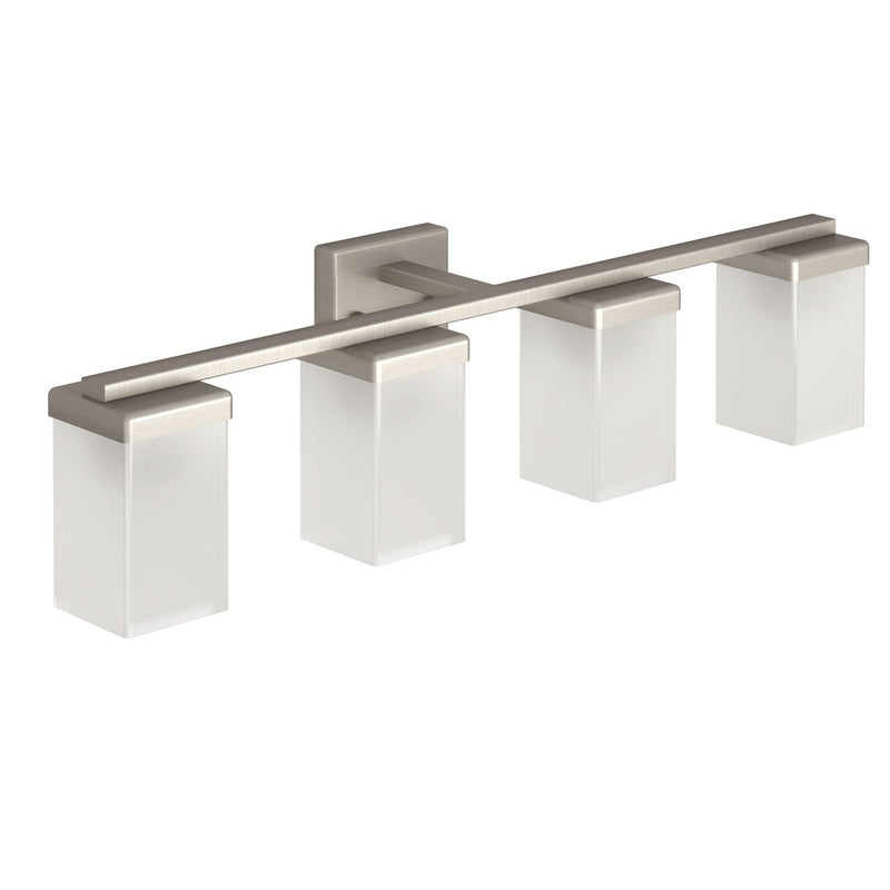 90-Degree Vanity Lighting Fixture, Brushed Nickel, 4-L H846