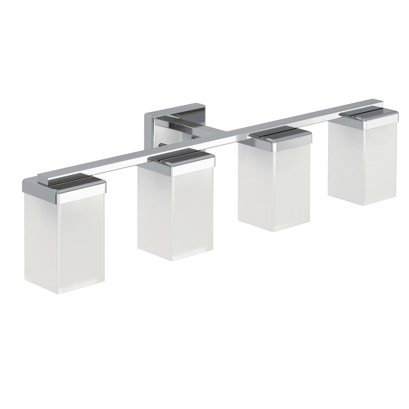 90-Degree Vanity Lighting Fixture, Chrome, 4-L V4892