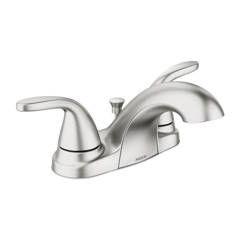 Adler Double Handle Bathroom Faucet, Spot-resistant Brushed Nickel Q0467