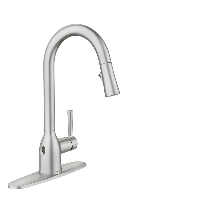 Adler Single Handle Kitchen Faucet with, Spot-resistant Stainless V5856