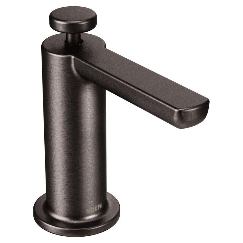 Align Single Handle High Arc Modern Pull Down Kitchen Faucet with Power Clean, Black Stainless Steel Q619