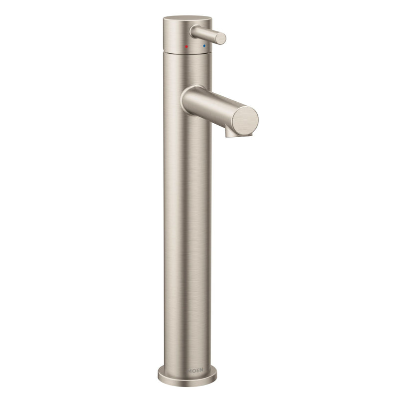 Align Single Handle High Arc Single Hole Bathroom Sink Faucet, WaterSense Certified, Brushed Nickel C4675