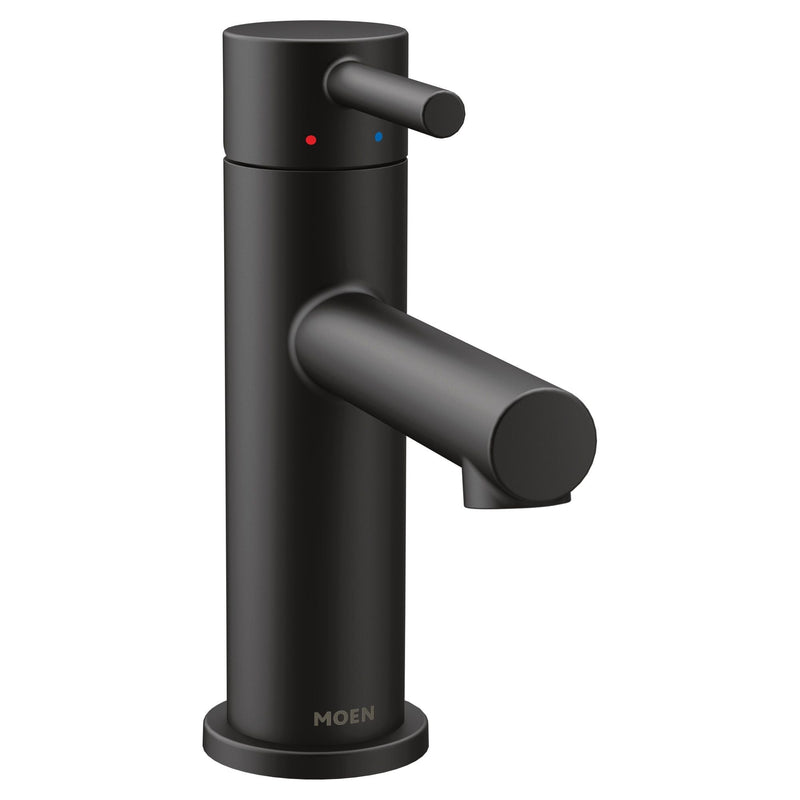 Align Single Handle Single Hole Bathroom Sink Faucet, Matte Black X3211