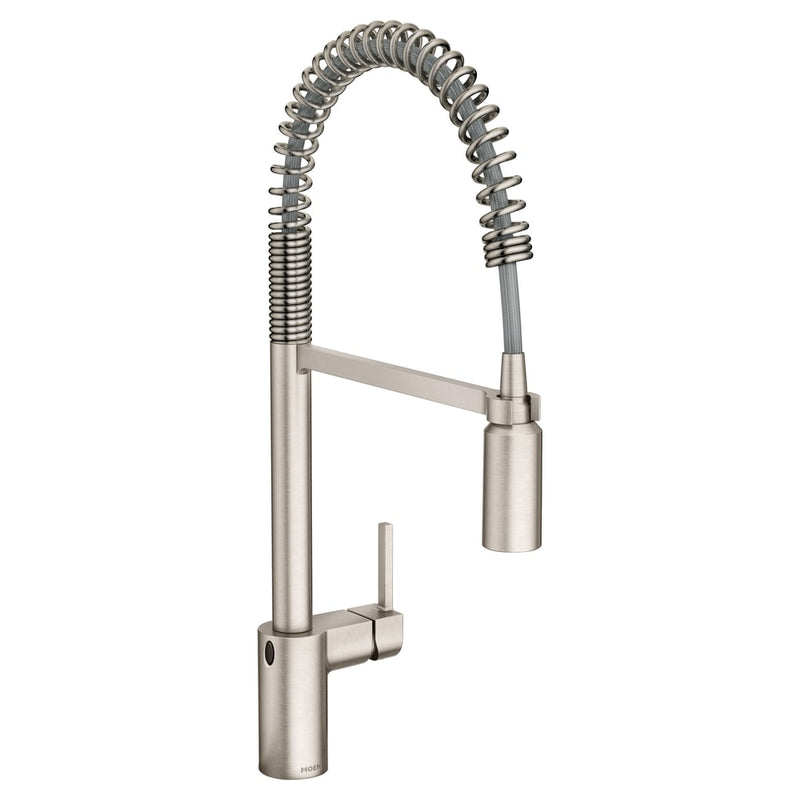 Align Single Handle Touchless Pull Down Sprayer Kitchen Faucet with, Stainless Steel W8910