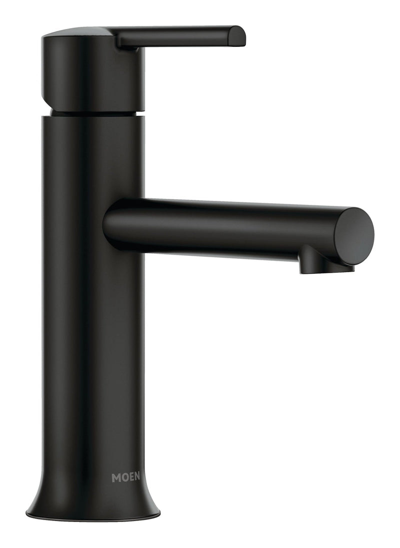 Arlys Single Handle Bathroom Faucet, Matte Black Y6629