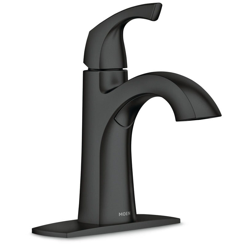 Lindor Single Handle Bathroom Faucet, Meets EPA WaterSense Criteria, Matte Black U8280
