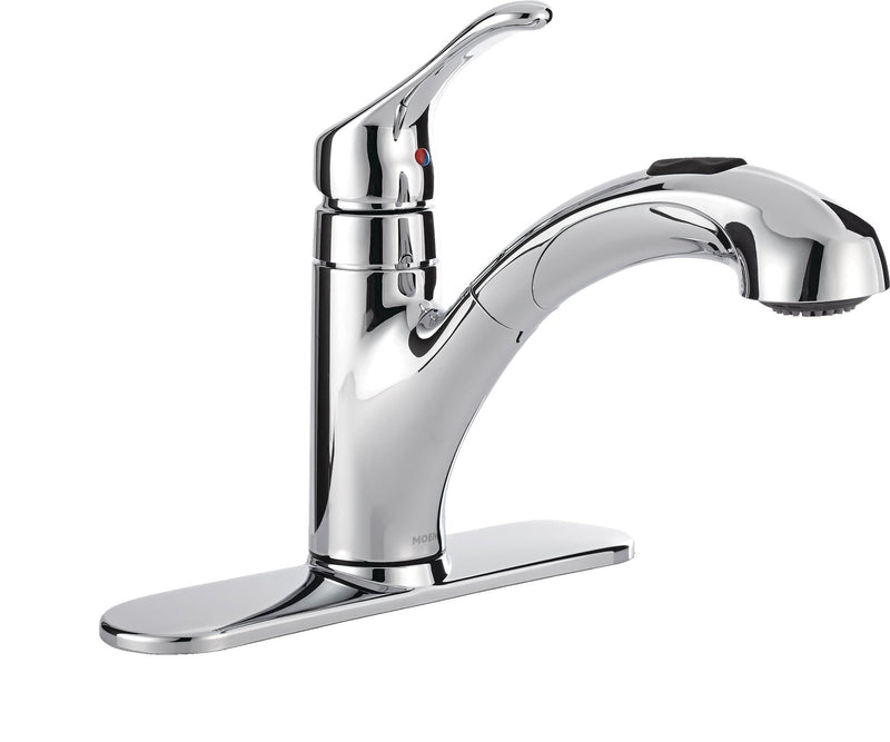 Renzo Single-Handle Pull-Out Kitchen Faucet, Chrome B2456