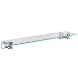 Retreat Glass Vanity Shelf, Chrome