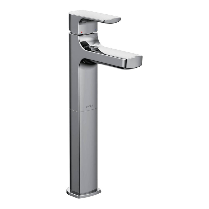 Rizon Single Handle High Arc Vessel Single Hole Bathroom Sink Faucet, WaterSense Certified, Chrome R2624