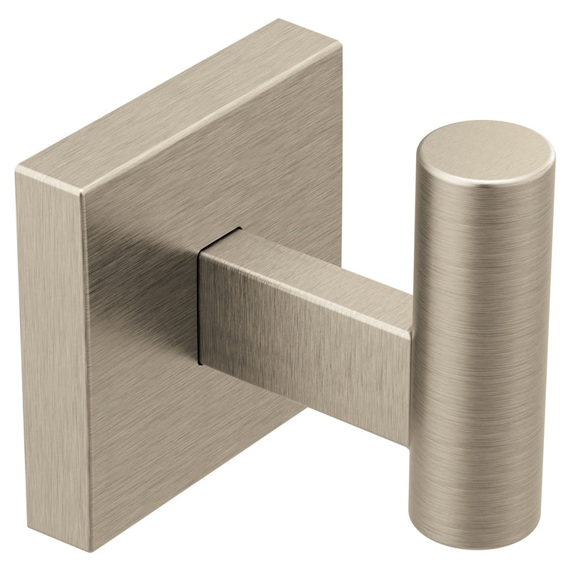 Triva Single Robe Hook, Brushed Nickel M6866