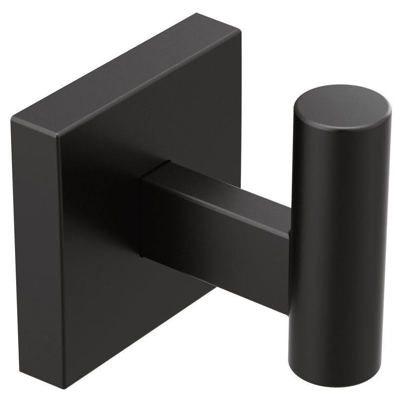 Triva Single Robe Hook, Matte Black A5198