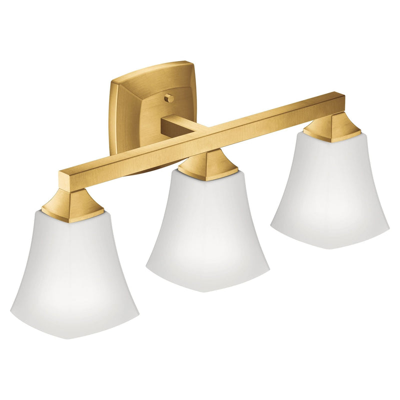 Voss 3-Light Vanity Lighting Fixture, Brushed Gold M2920