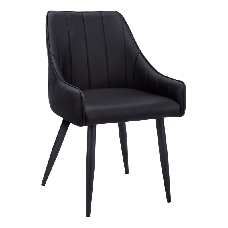 Tufted Leather Look Dining Chair Set, 2-pc H7999