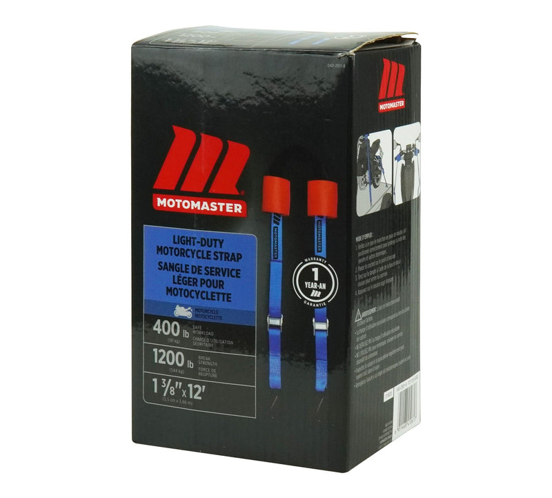 1,200-lb Motorcycle Tie Down Strap, 1 3/8-in x 12-ft H3868