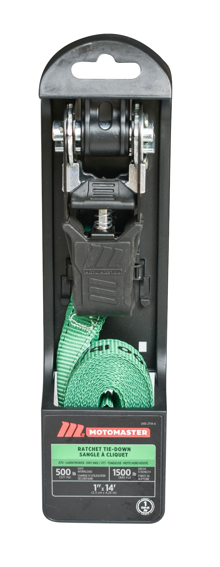 1,500-lb Endless Padded Ratchet Tie Down Strap, Weatherproof, 1-in x 14-ft K4390