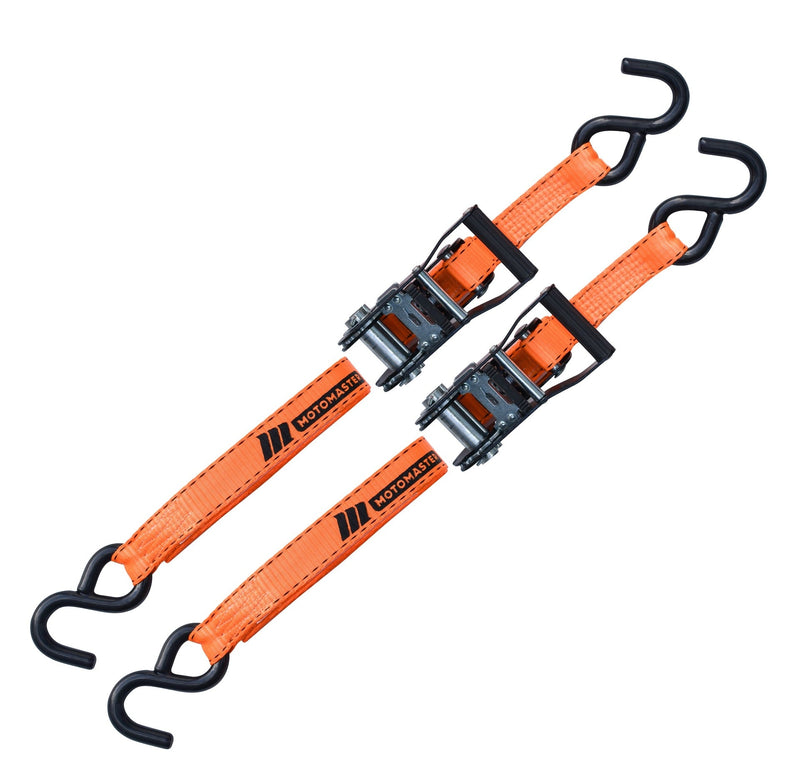 3,000-lb Heavy Duty Ratchet Tie Down Strap, Non-Padded, 1-in x 10-ft, 2-pk L8364