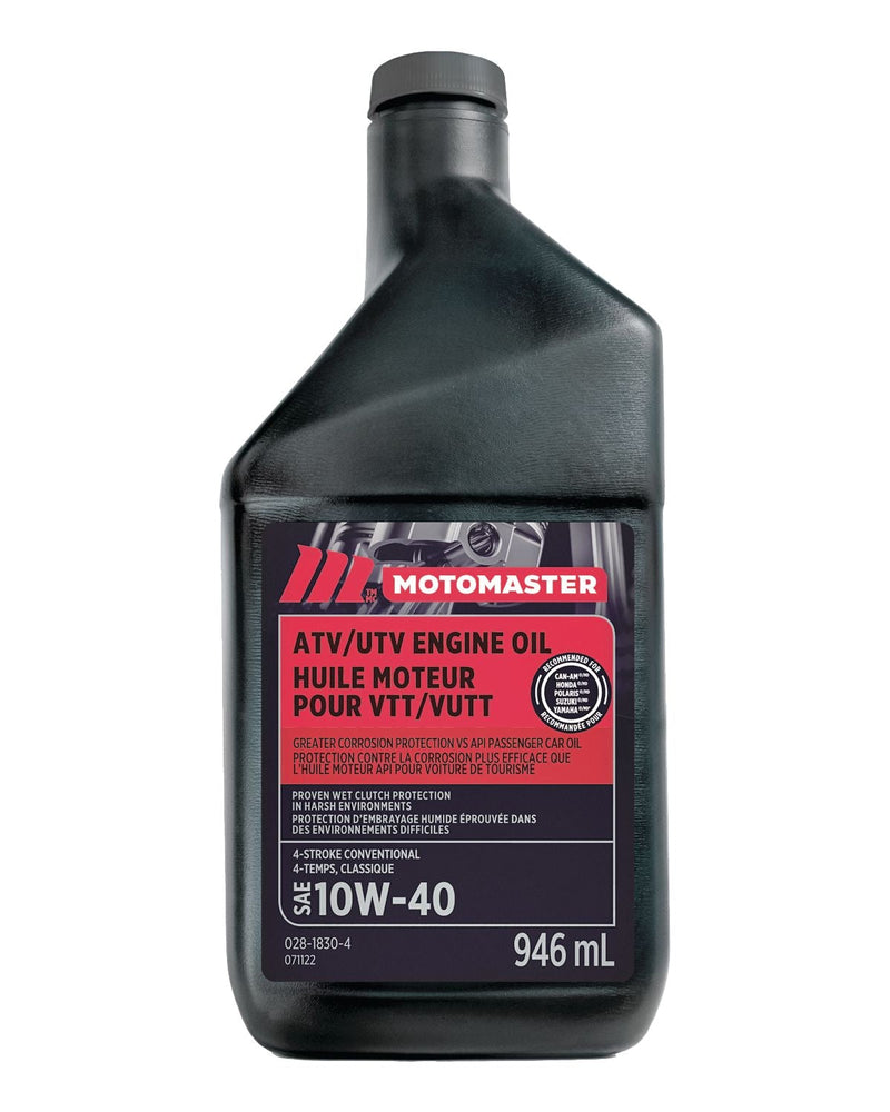 4-Stroke Premium ATV/UTV Engine Oil 10W40, 946-mL N2507