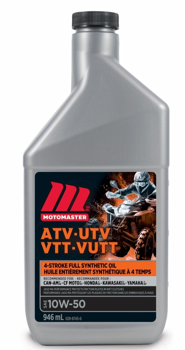 4-Stroke Synthetic ATV/UTV Engine Oil 10W50, 946-mL Q235
