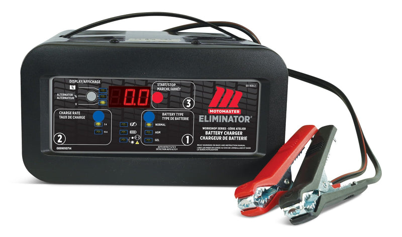Eliminator Workshop Series Smart Battery Charger, Fully Automatic, 15/3-Amp, 6V/12V L588