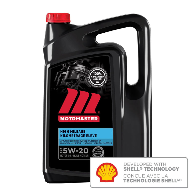 High Mileage 5W20 Conventional Engine/Motor Oil, 5-L A7483