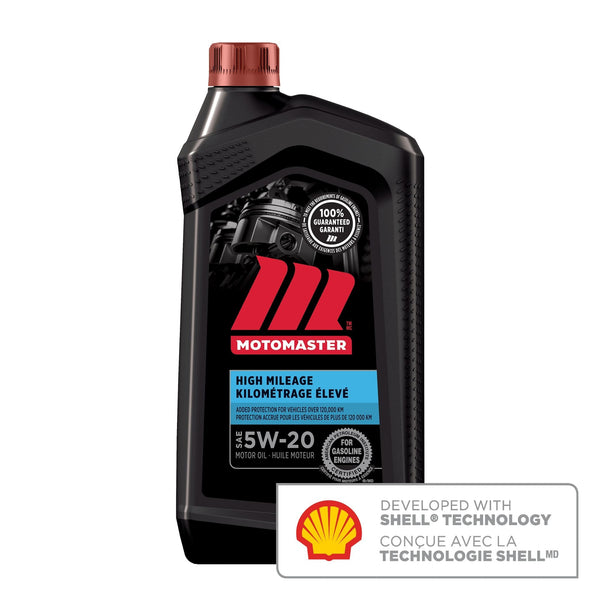 High Mileage 5W20 Conventional Engine/Motor Oil, 946-mL C4438