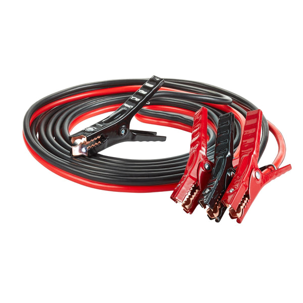 Medium-Duty Booster/Jumper Cables with Built-in LED Lights, 4-Gauge, 20-ft J8039