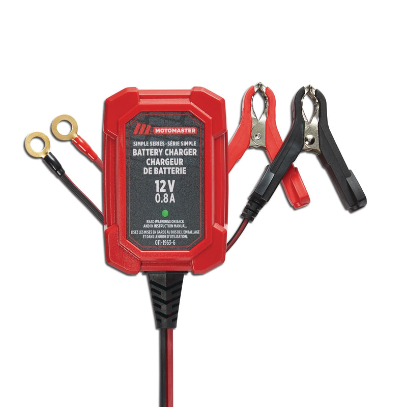 Simple Series Smart Battery Charger/Maintainer, Fully Automatic, 0.8-Amp, 12V Y8845
