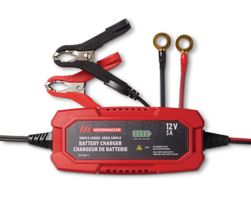 Simple Series Smart Battery Charger/Maintainer, Fully Automatic, 3-Amp, 12V Z2975