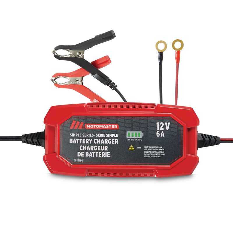 Simple Series Smart Battery Charger/Maintainer, Fully Automatic, 6-Amp, 12V Z0915