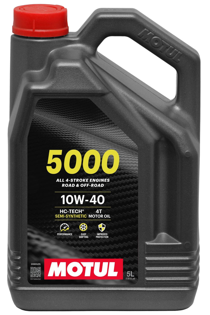 5000 4-Stroke Semi-Synthetic 10W40 Motor Oil, 5-L V7232