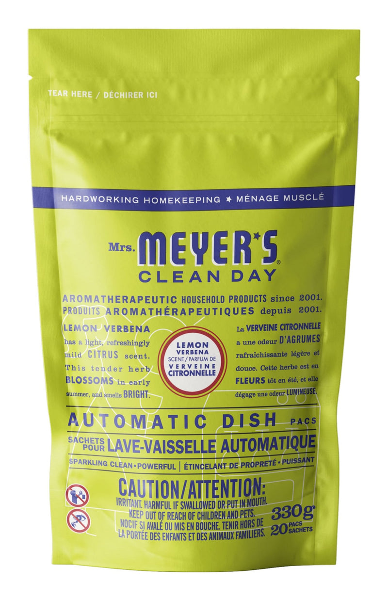 Automatic Dishwasher Detergent Tabs, Lemon Verbena Scent, 20-pk A1843