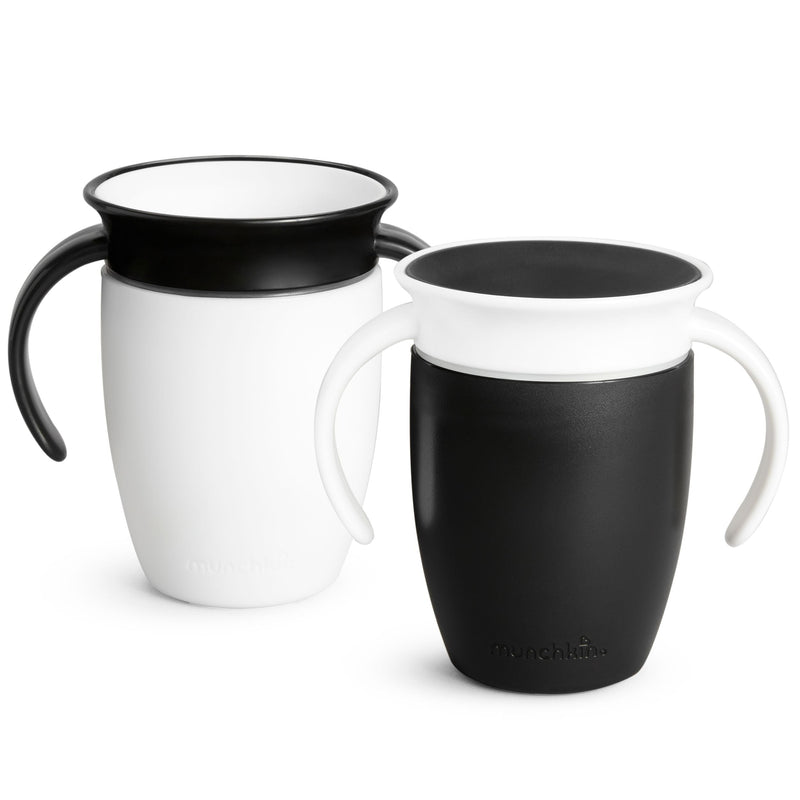 Miracle 360° Black & White Trainer Cup, 7-oz, 2-pk J5136