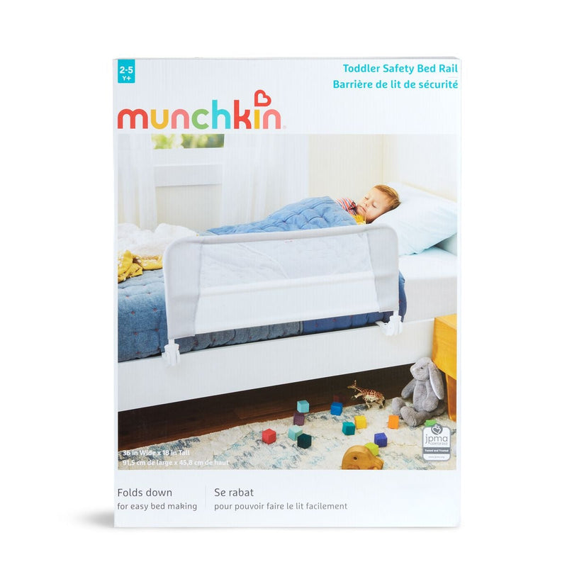 Toddler Safety Bed Rail, No Assembly Needed, White B6943