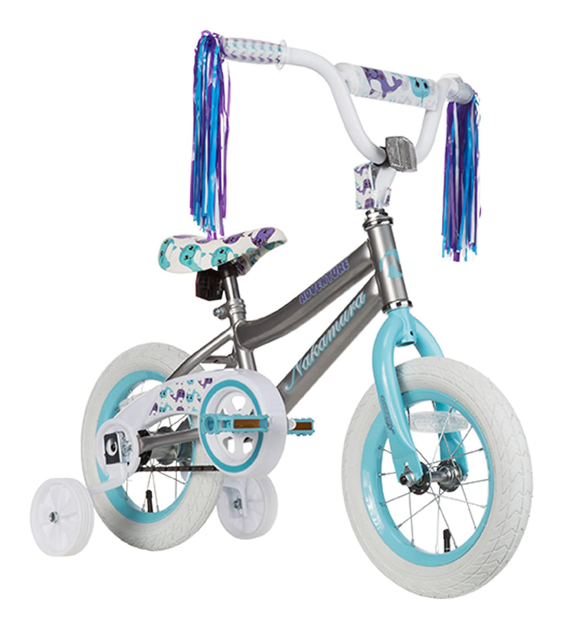 Adventure Kid's Bike, Silver, 12-in B6158