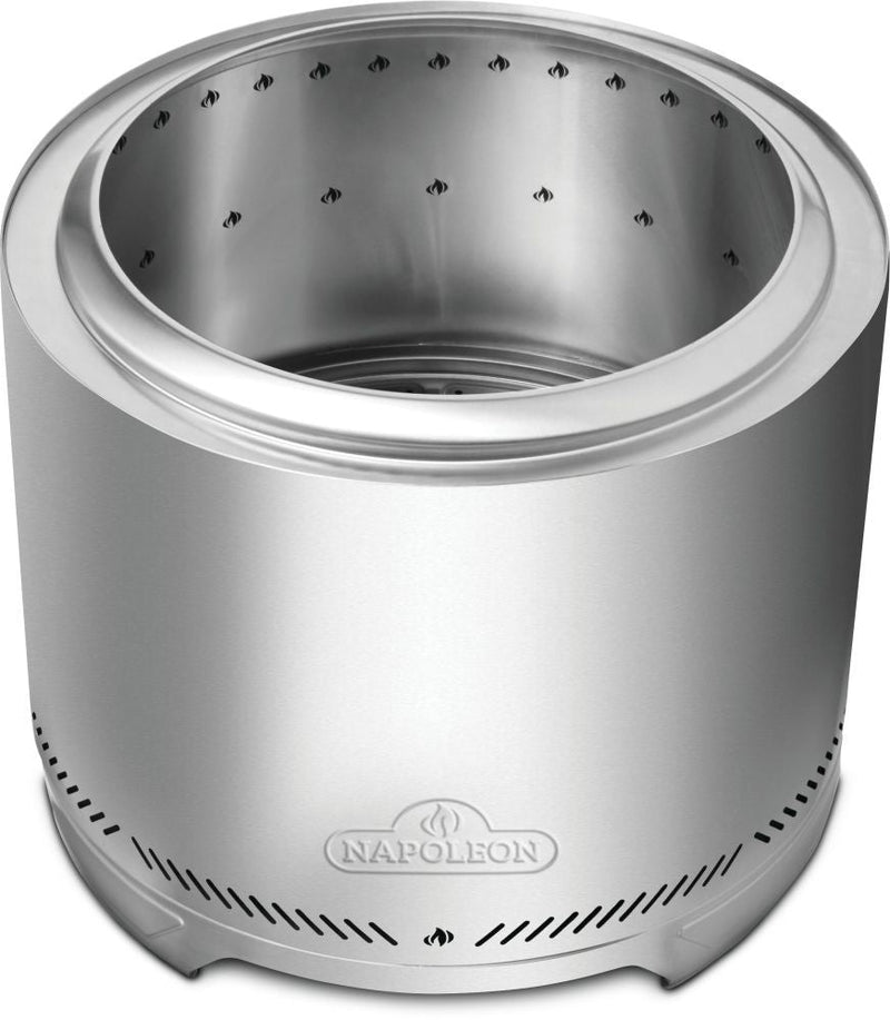 Timberwolf Outdoor Smokeless Multi-Fuel Fire Pit, Stainless Steel, 22-in D5787