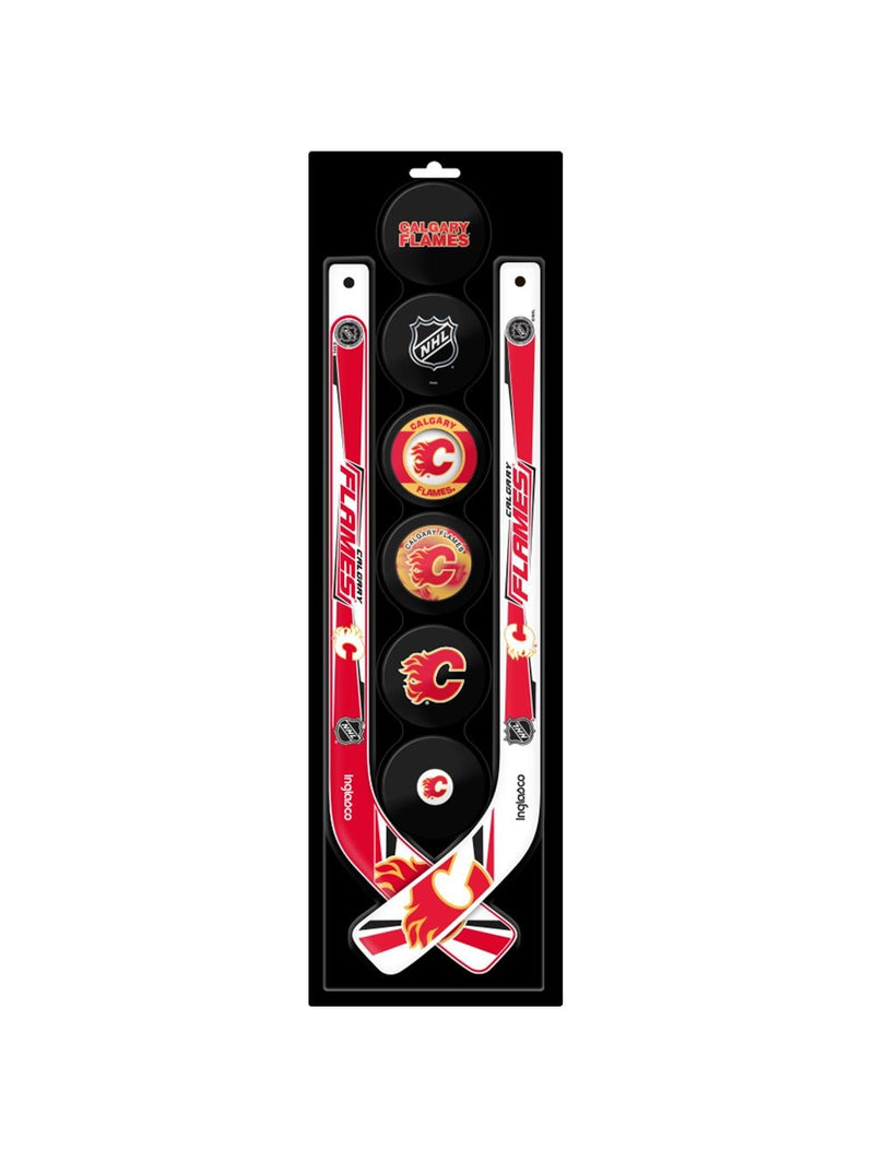 Mini Hockey Pucks & Sticks Set, 8-pcs F6129