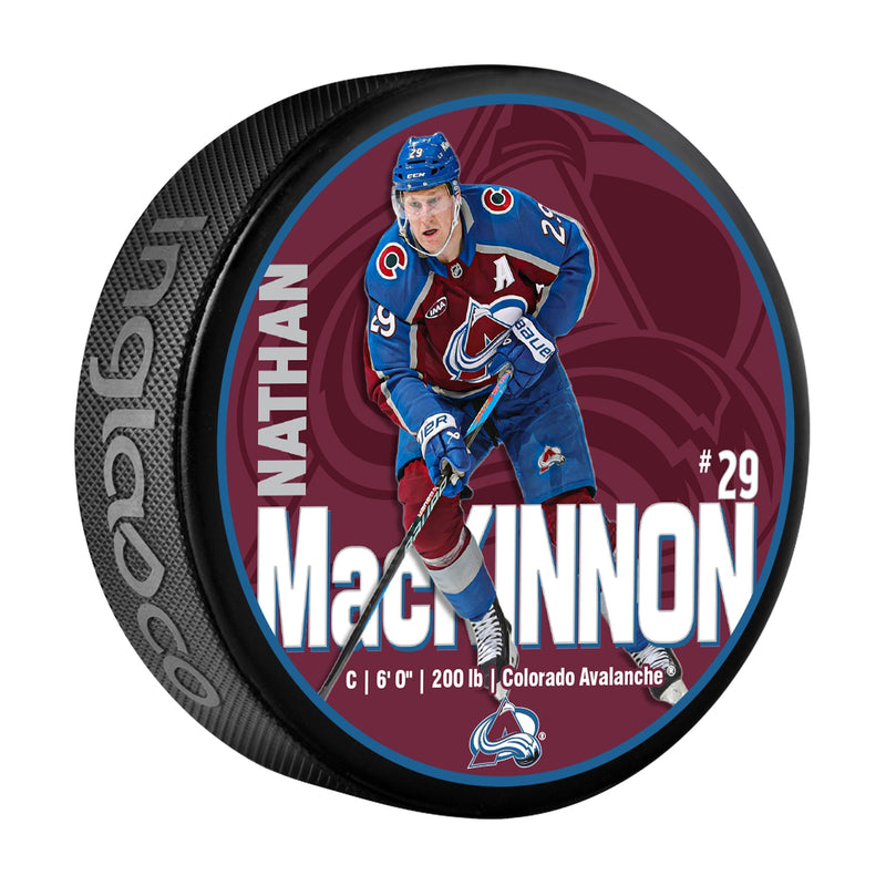 Nathan MacKinnon Hockey Puck, 6-oz C4003
