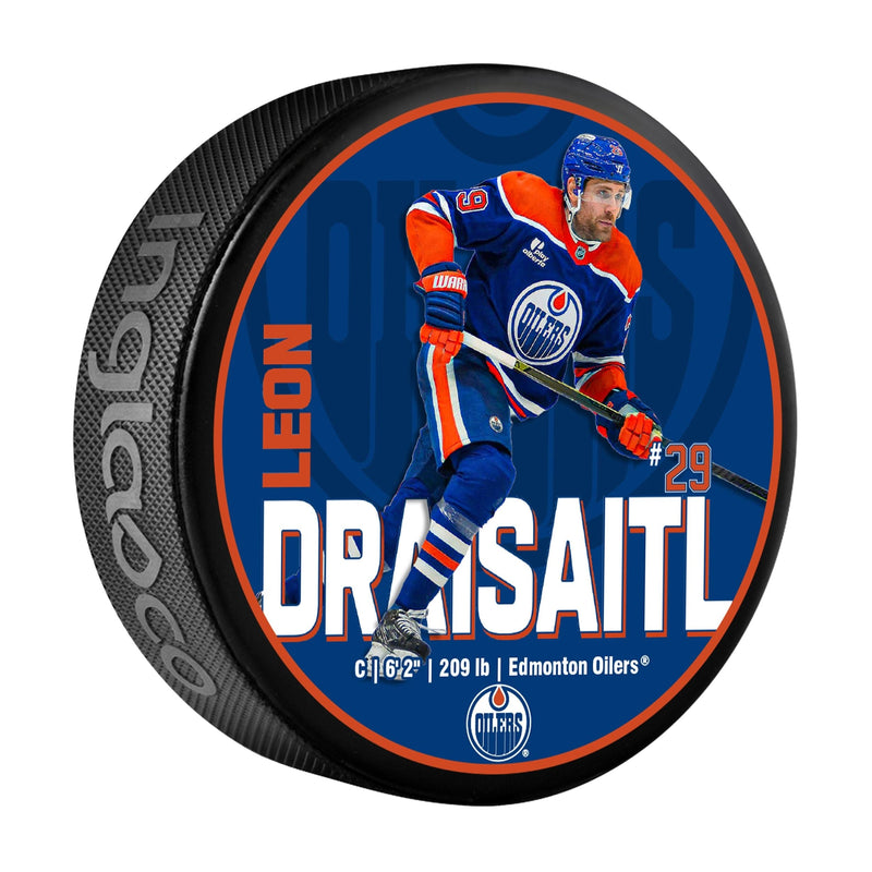 Leon Draisaitl Hockey Puck, 6-oz A3006