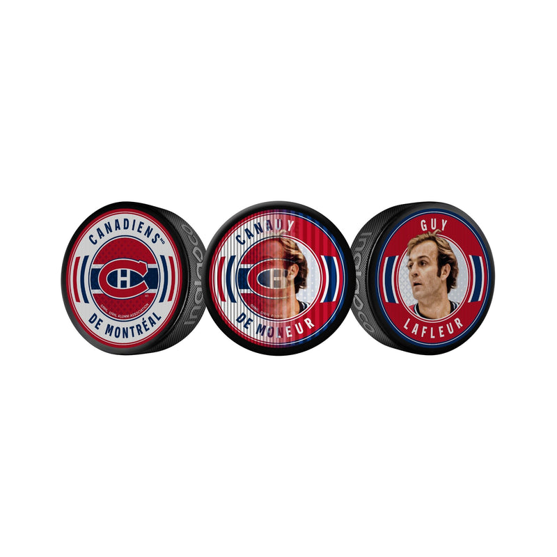 Guy Lafleur Dual-Image Lenticular Hockey Puck, 6-oz V1657